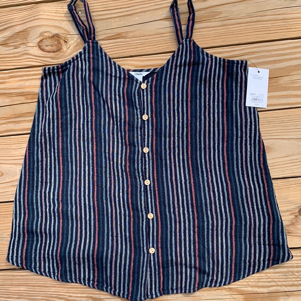 3/10 NEW Women's Sonoma Goods For Life® Button Down Cami